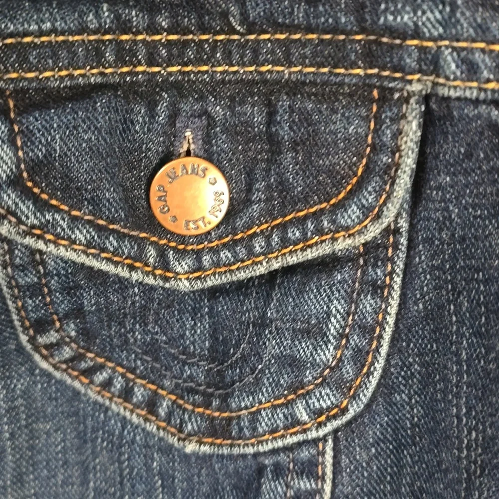 GAP Blue Denim Crop Jacket Women's Size Xs X-small Cropped - Picture 5 of 11
